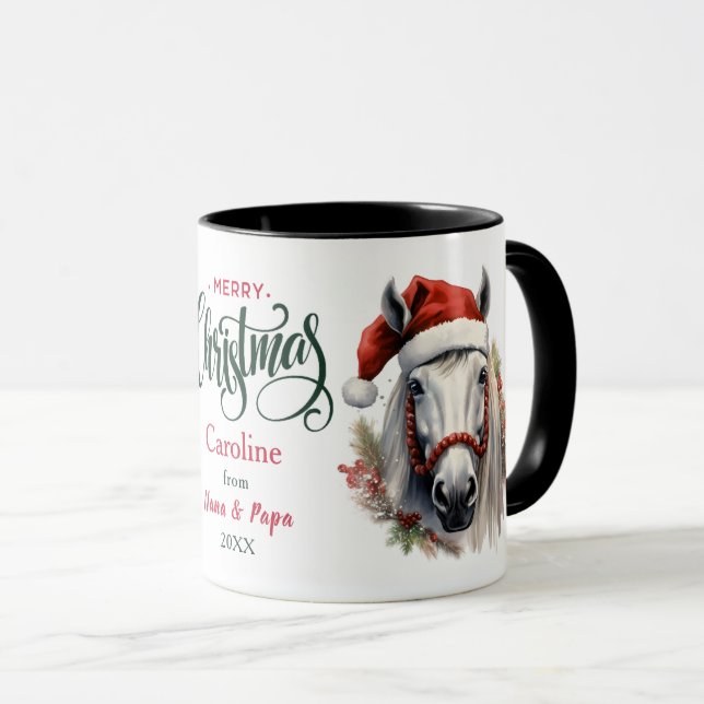 Mug Noël du Cheval Blanc Santa Hat (Devant droit)