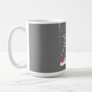 Mug Noël Du Cochon De Guinée Sur L'Arbre D'Hiver Amour