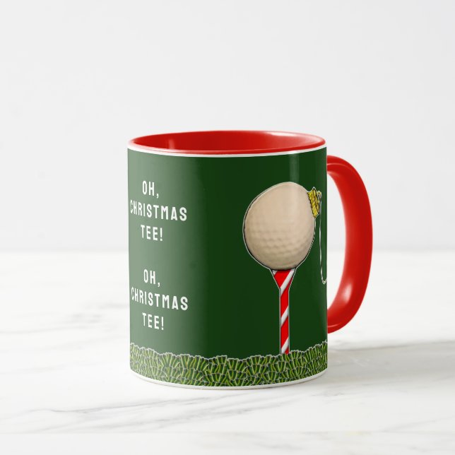 Mug Noël du golf (Devant droit)