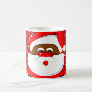 Mug Noël du Père Noël afro-américain