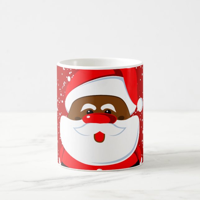 Mug Noël du Père Noël afro-américain (Centre)