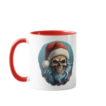 Noël éffrayant Père Noël Crâne drôle Noël