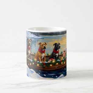 Mug Noël en bateau pour Pitbull