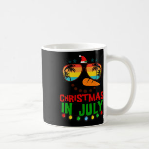 Mug Noël en Juillet Bonhomme de Neige Drôle Plage Été
