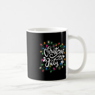 Mug Noël En Juillet Lumières Drôle Été Noël Hommes Fem