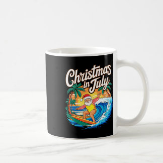 Mug Noël en juillet Santa surfant l'été hawaïen Ch