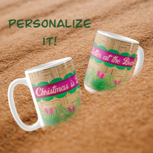Mug Noël est mieux au Beach Tropical