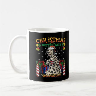 Mug Noël Est Mieux Avec Un Père Noël Dalmatien D