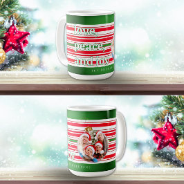 Mug Noël Famille Photo Amour Paix Joie Vacances
