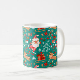 Mug Noël festif Père Noël et rennes