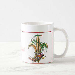 Mug Noël Fleur-De-lis avec des alligators