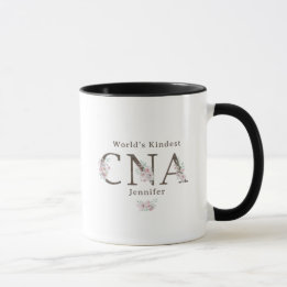 Mug Noël Floral CNA le plus Gentil du Monde