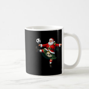 Mug Noël Football Santa Drôle Footbyll Festif Joyeux