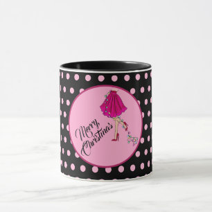 Mug Noël Glam Rose