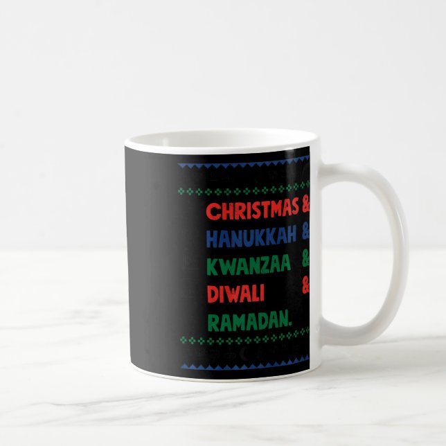 Mug Noël Hanoukka Kwanzaa Diwali Ramadan Funny Ug (Droite)