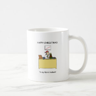 Mug Noël heureux de mari de travail