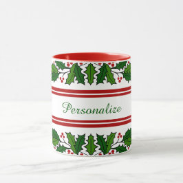 Mug Noël Holly & Red Berries Noël Noël