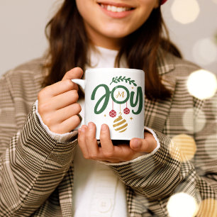 Mug Noël Joie Ornament Monogramme