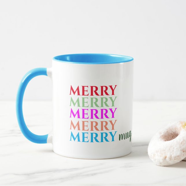 Mug Noël Joyeux Joyeux Joyeux Joyeux Joyeux Joyeux Joy (Avec donut)
