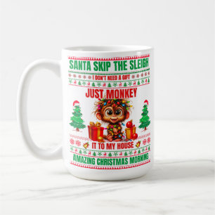 Mug Noël Joyeux Noël Pour Singe Cadeau