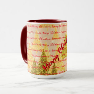 Mug Noël Luxe Arbres de Noël Festifs