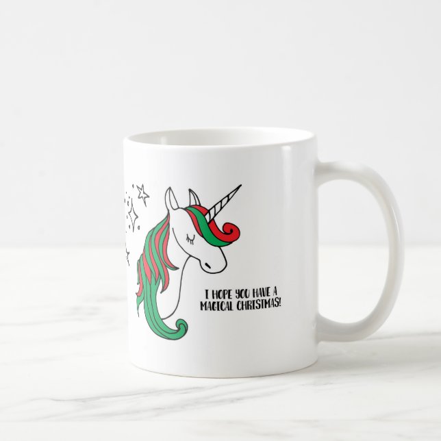 Mug Noël magique de licorne (Droite)