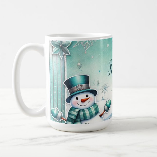 Mug Noël : Manches de neige en turc (Gauche)