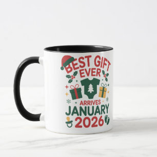 Mug Noël Meilleur Cadeau Arrives Janvier 2026 Couples