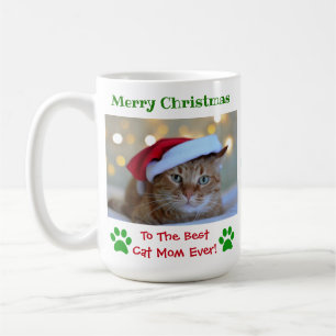 Mug Noël Meilleur Chat Maman toujours Pet Photo