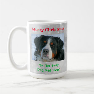 Mug Noël Meilleur Chien Papa Jamais Pet Photo