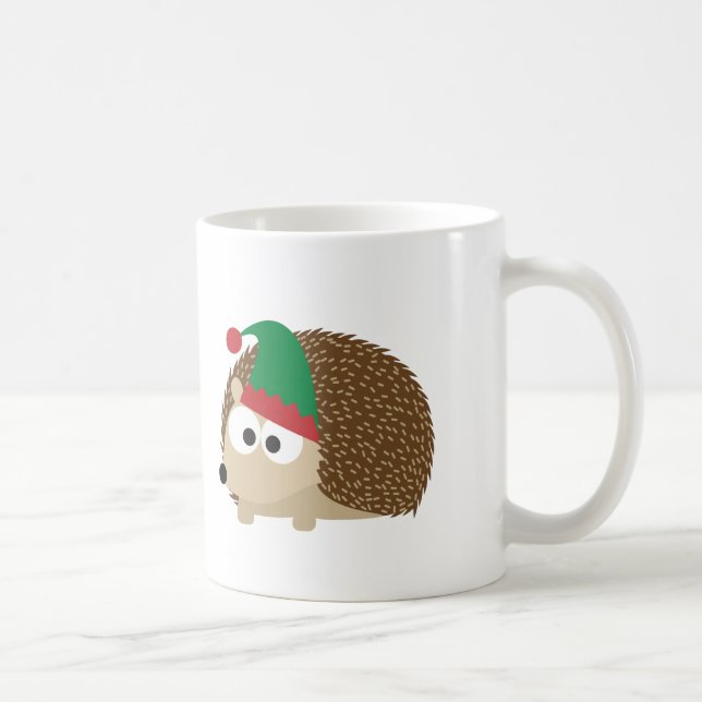 Mug Noël mignon Elf de hérisson (Droite)