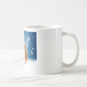 Mug Noël Mignonne Golden Retriever Chien Santa Hat Nei