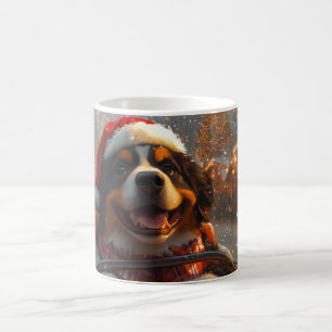 Mug Noël Montagnes Russes Chien de Montagne Bernois
