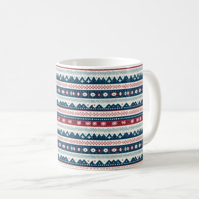 Mug Noel nordique Nostalgie : Motif de Noël (Devant droit)