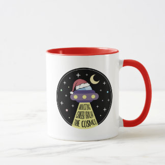Mug Noël OVNI drôle