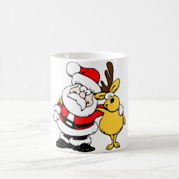 Mug | Noël | Père Noël Et Reindeer