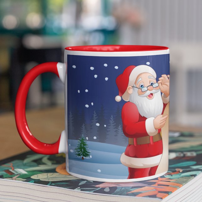 Mug Noël Père Noël Et Rennes (Créateur téléchargé)