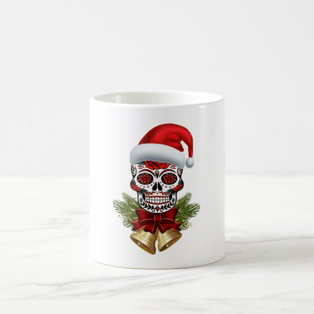 Mug Noël Père Noël Jour Du Crâne Sugar Morts (Centre)