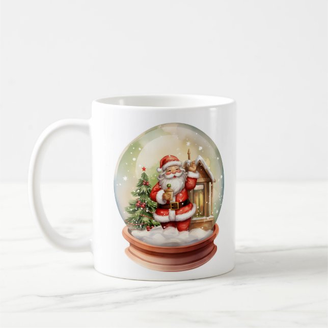Mug Noël Père Noël neige globe (Gauche)