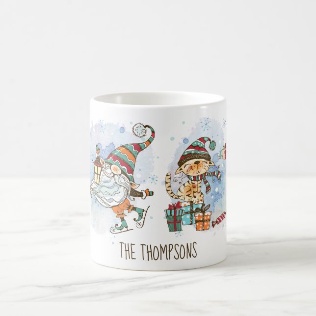 Mug Noël personnalisé Nordic Gnome (Centre)