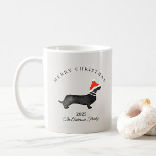 Mug Noël personnalisé rouge gris santa colibri