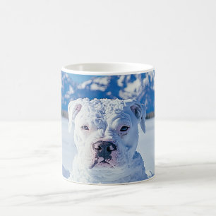 Mug Noël Pitbull Chien Snowman