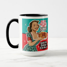 Mug Noël rétro amusant comme un gâteau aux fruits