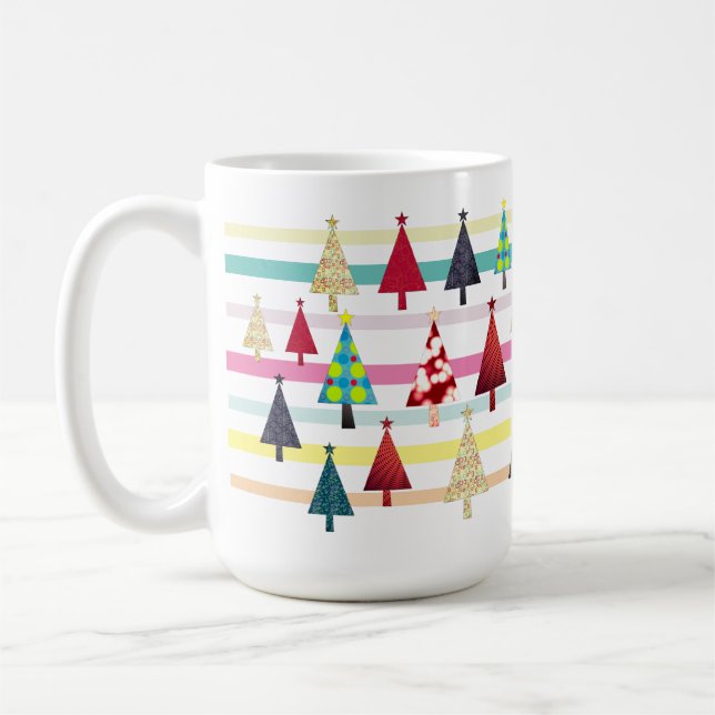 Mug Noël rétro moderne (Gauche)