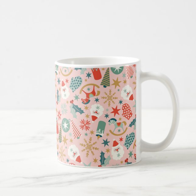 Mug Noël Retro Pastel (Droite)