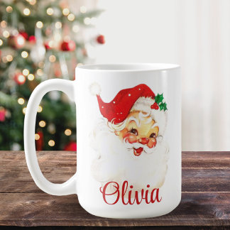 Mug Noël Retro Vintage du Père Noël 1950