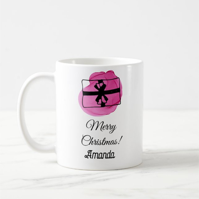 Mug Noël rose (Gauche)