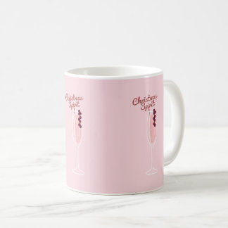 Mug Noël rose étincelant