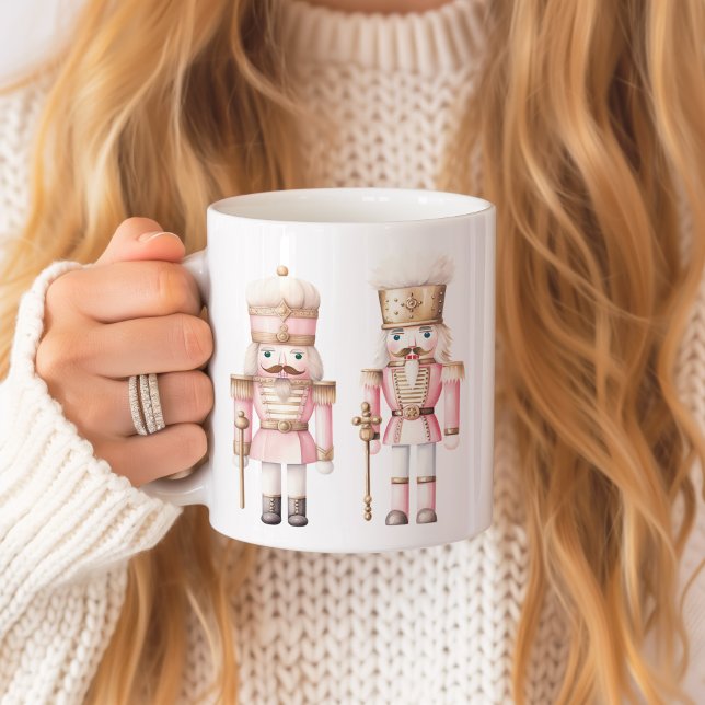 Mug Noël rose Nutcracker (Pink Nutcracker Christmas Mug)