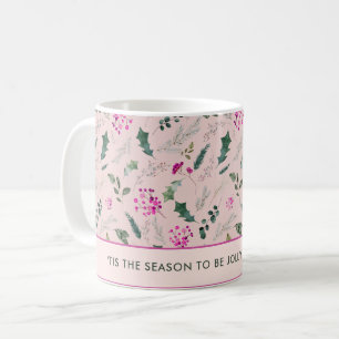 Mug Noël rose pâle